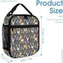 French Bulldog Backpack with Lunch Box & Pencil Case, 16 Inch Cute Dogs Themed Bookbag, Adjustable Lightweight, Colorful Backpacks Set for Kids Girls Boys