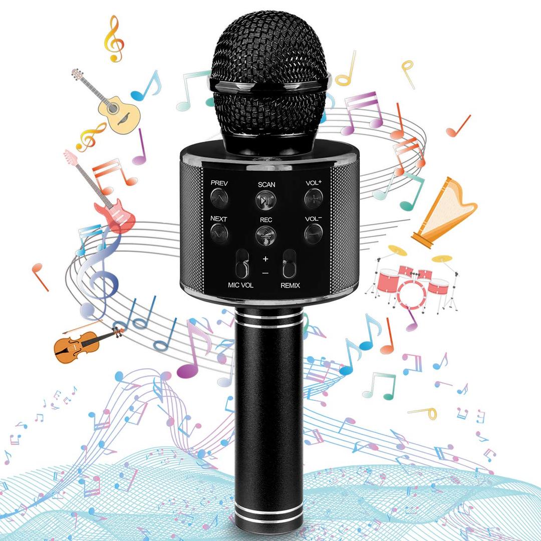Ranphykx Bluetooth Karaoke Wireless Microphone for Kids, Hottest Birthday Presents Toys for 9 10 11 12 Years Old Boys