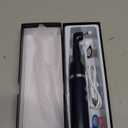 Tooth Polisher,Teeth Polishing Kit for Daily Cleaning,Polishing Then Whitening of Tooth (Professional Toothpaste Include),USB Rechargeable Dental Polisher with LED Light,6 Heads,5 Speed Modes (Morandi Blue)