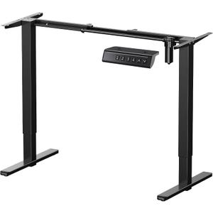 ErGear Electric Standing Desk Legs, 4 Memory Height Settings Height Adjustable Desk Frame, Sit Stand Table Legs Up to 47.2", Ergonomic Stand up Converter Base Workstation, Black Frame Only,Black
