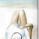 Wynwood Studio Nautical Wall Art Canvas Prints 'Private Island' Coastal Home Dcor, 20" x 30", White, Blue