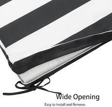 Black and White Striped Throw Pillow Cover Queen Size Black White Stripes Pillowcases Protector Stripe Lumbar Pillow Case Decorative Standard Pillow Cases with Zipper Cushion Covers for Couch, 20 * 43