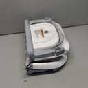 MoreFeel Collapsible Baby Bathtub for Newborn with Thermometer & 1 Hooded Towel & 1 Soft Floating Cushion,Portable Travel Bathtub with Drain Hole, Durable Foldable Baby Tubs for Infants to Toddler (Grey)