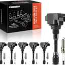 A-Premium Set of 12 Ignition Coil Pack and Iridium Spark Plugs Compatible with Infiniti Q50 2016-2023 3.0L, Q60 2017-2022 3.0L & Nissan Z 2023 3.0L