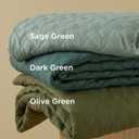 Bedsure California King Quilts - Lightweight Bedspreads Cal King Size with Basket Weave Pattern, Soft Quilt Bedding Set, Dark Green Comforter Set Coverlet with 2 Pillow Shams (111" x 106")