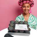 Hair Curler Roller Set/Set of 96 Stackable Rollers / 8 Size Rollers From Extra Small to Extra Large / 12 Rollers per Size - Hairdressing Curlers for Women - Curling Styling Tool