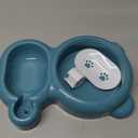 Dog Bowls, Cat Food and Water Bowl Set with Water Dispenser and Stainless Steel Bowl for Cats and Small Dogs - Blue