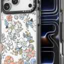 Bouvardia for iPhone 17 Pro Case, Cute Girly Design for Women, Shockproof & Aesthetic, Floral Theme - Flowers in Bloom