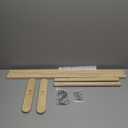 Wooden Christmas Stocking Holder Stand, 6 Hooks Wood Xmas Stocking Hanger Floor Stands, 51x26x88Cm/20 * 10 * 35inch