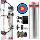 Compound Bow Archery for Youth and Beginner, Right Handed,19”-28” Draw Length,15-29 Lbs Draw Weight, 260 fps