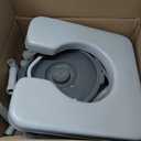 Bedside Commode for Seniors, 6.3 QT Removable Bucket & Splash Guard