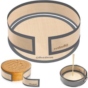 Silicone Baking Mat for Springform Pan 9 inch, Springform Cheesecake Pan Protector, Prevent Cake from Sticking Side and Bottom