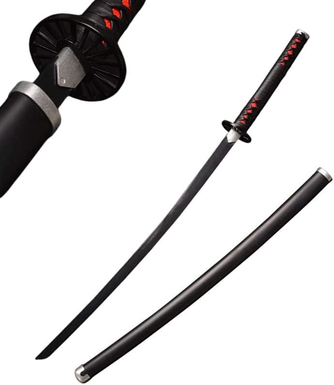 Sword Valley Demon Series Anime Sword - Slayers Katana40.9" LengthAnime Original Texture Carbon Steel Blade Carving SymbolNon-Slip Gripfor Cosplay & Display