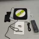 Portable Bluetooth-Compatible CD Player,Rechargeable Small CD Player with Headphones, Hi-Fi Sound, Wireless & Wired Playback,Compact and Lightweight for Travel,Home,Car (Black)