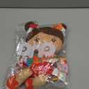 OUOZZZ 12.6" Soft Baby Doll Toys for 1 + Year Old Girl Gifts, Hispanic Doll Birthday Gifts for 1 Year Old Girl Valentine Plush Toys Gift for Toddler Kids Brown Skin (B-abby Floral)