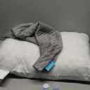 BLISSBURY Adjustable Water Pillow - Waterbase and fiberfill Stuffing Adjust to Help Side Sleepers with Shoulder or Neck Pain, (Gray)