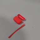 ORNARTO Compatible with AirPods Pro 3 Case 2025, Full Protective Hybrid Silicone for AirPods Pro 3rd Generation Case, Front LED Visible Skin Cover-Red