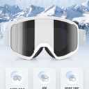 Ski/Snowboard Goggles for Men Women, OTG Snow Goggles Anti Fog 100% UV Protection Snowboarding Goggles