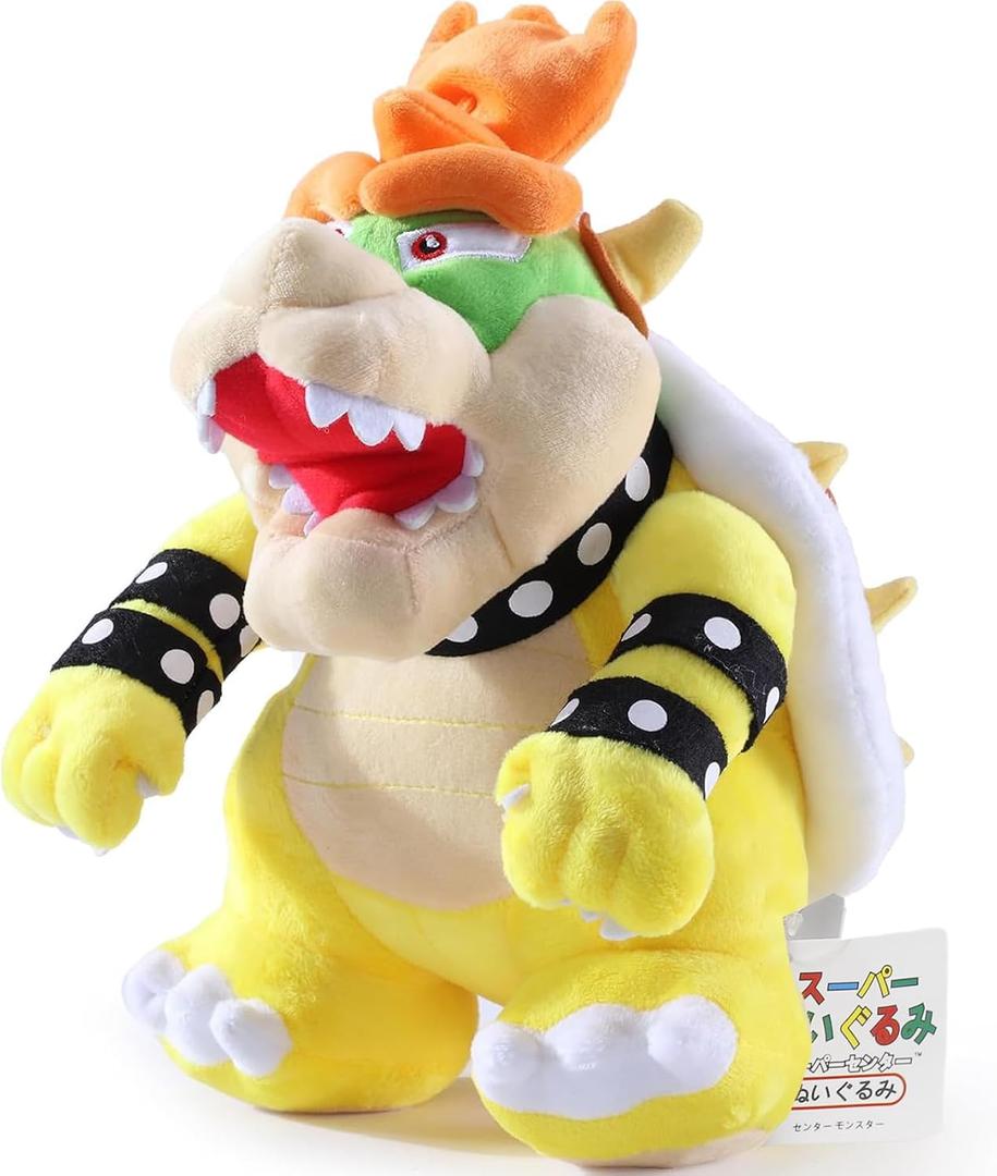 EQUASIS Bowser Plush,Bowser Stuffed Animal Mario All Star Collection 10 Inch Yellow– Sweet Gift for Mario Fans and Kids