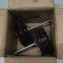 2-Pack Abrasive Cloth Flap Wheel - 1/4 Inch Shank for Woodworking Root Carving Furniture Polishing,Mop Sander Sanding80, 120, 150, 180, 240, 320, 400 Grit,Sanding Mops Woodworking