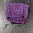 Homaxy 100% Cotton Terry Kitchen Dish Cloths, Ultra Soft and Absorbent Dish Towels for Kitchen, Suitable for Drying and Washing Dishes, 6 Pack, 12 x 12 Inches, Purple