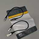 Short USB A to USB C Cable 1FT, 2 Pack Braided 3A USB A to Type C Fast Charging Cable for iPhone 15 16 17 Pro Max, Samsung Galaxy S24 S23, Google Pixel, iPad Air Pro, Charging Station, Power Bank