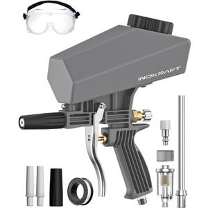Inokraft Leak-Proof Portable Sand Blaster Gun Kit with Oil-Water Separator & Extension Nozzle,Mini Sandblaster for Rust & Paint Removal, Compatible with Aluminum Oxide, Sand, Walnut Shell & Soda