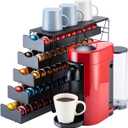 FlagShip for Nespresso Pod Holder Drawer Large Mullti Tier Coffee Pod Holder Vertuo (5 Tier (100Pods))