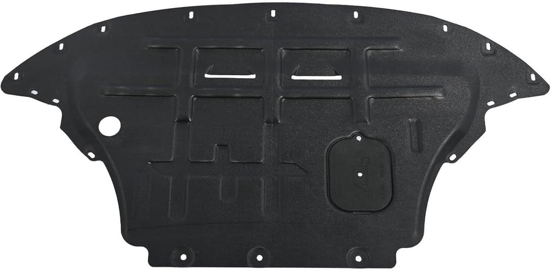 Engine Splash Shield Guard for Audi Q5 2009-2017 / SQ5 2014-2017 - Heavy-Duty PVC Skid Plate for Engine & Radiator - w/Extended Cover, Service Holes & Vent Design