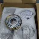 Modern Gold 2-Lights Bathroom Light Fixtures, Brass Vanity Light with Milky White Globe Glass Shade, Elegant Vanity Light Fixtures over Mirror, Wall Sconce Light for Bathroom, Mirror, Dressing Table