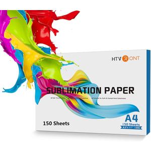 HTVRONT Sublimation Paper 8.5 x 11 inches - 150 Sheets Sublimation Paper Compatible with Inkjet Printer 120gsm
