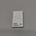 Fingerprint Padlock, Pothunder Smart Padlock, Locker Lock, Fingerprint Lock with APP Unlock, USB Rechargeable, Suitable for Gym Locker, Door(Black)