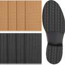Eurzom 8 Pcs Shoe Grips on Bottom of Shoes No Slip Bottom Pad Self Adhesive Sole Protector Anti Slip Grips for Heel No Skid Pads for Sneakers Slippers(5.9 x 3.2 Inch,Black, Nude)