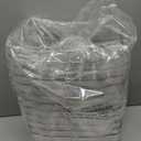 12 PACK Multi-Use Clear Plastic Storage Bins for Organizing w/Labels - Home, Kitchen, Pantry, Bathroom, Office, Cabinet Shelf Organizer Bins - SOHO Collection, RV, Fridge Organization Containers - L