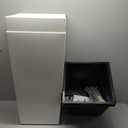 2 -Pack Square 15.2-in W x 30-in H x 15.2-in D White Plastic Contemporary/Modern Indoor/Outdoor with Self Watering Planter   