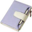 Airkit Small Wallet Women RFID Blocking Soft Leather Bifold Compact Card Holder Wallet for Women with Zipper Coin Pocket 4 ID Window