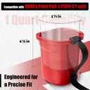 18 Pcs Paint Pail Liners, Paint Bucket Liners for Paint Cups, Holds Up to a Quart of Paint or Stain, Use Solo or with a Bucket (Compatible with Model 2500-CT Style Paint Pails)