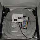 400ft Outdoor LED Strip Lights Waterproof,IP68 Outside Led Light Strips Waterproof with App and Remote,Music Sync RGB Exterior Led Rope Lights with Self Adhesive Back for Roof,Deck