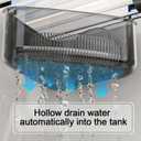 2PCS Sink Organizer Rack for Kitchen for Sponges, Scrubbers, Sink Corner Drain Box,with Adhesive Suction Cup Mount(Black)