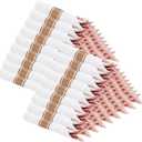 Supernal 100 Pack Rose Gold Plastic Silverware, Wrapped Silverware Set Disposable, Wrapped Plastic Cutlery Set with Napkin, Rose Gold Disposable Cutlery Set for Wedding, Party, Birthday