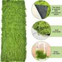 1 Pcs Fake Moss Table Runner for Crafts 19.68×78.74inch Artificial Moss Sheet Roll Waterproof Carpet Blanket for Wall Roof Garden Wedding Birthday Party Table Decoration