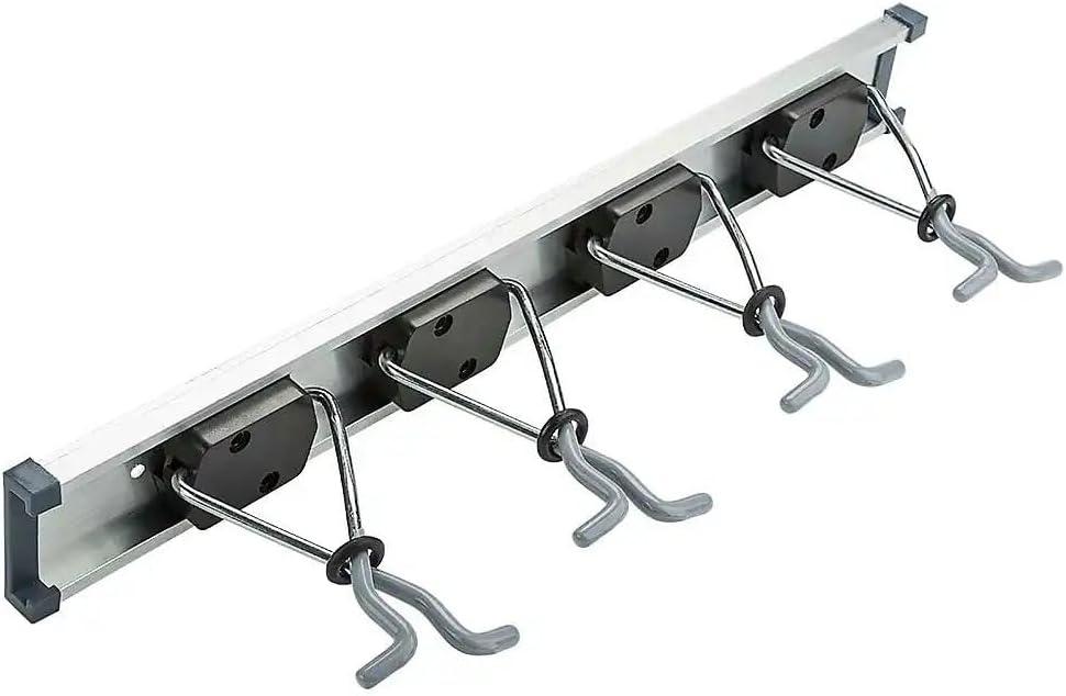 National Hardware N112-082 Sliding Grip Clamp Organizer, Holds 4 Handled Tools - Quantity 6