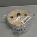 Breathable Garlic Container for Counter, Wooden Garlic Keeper with Vented lid, Large Garlic Storage Holder & Jar to Keep Fresh, White Garlic Jar