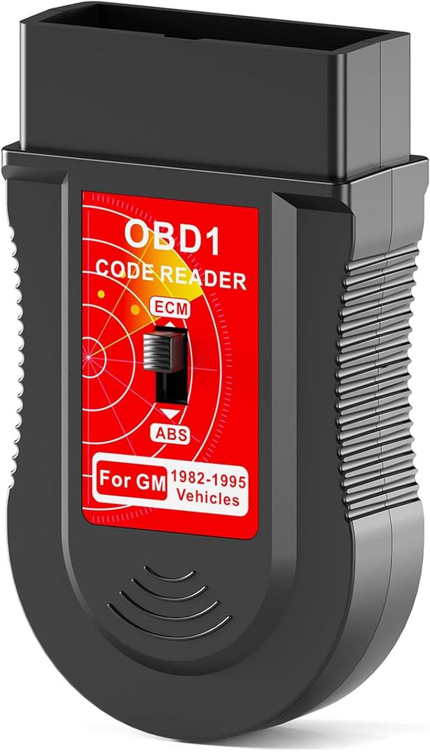 JOPLAY OBD1 Code Reader, Compatible with GM 1982-1995 Vehicles, Easy to Read ECM and ABS Codes, Instructions in English, Spanish, and French (Red)