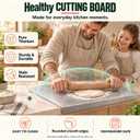 Titanium Cutting Board With Lip, 100% Pure Titanium Cutting Boards for Kitchen Non-Toxic Dishwasher Safe Chopping & Kneading Board for Dough/Meat/Vegetable/Fruit/Bread/Baking Gift-Ready(1PC-16X20 IN), XXXX-Large