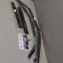 in-Channel Rain Guards for 2022-2026 Toyota Tundra Double Cab, Window Visor Shields Vent Deflector Shade Wind Dark Smoke 2023 2024 22 23 24 25, Tape-On Outside-Mount, 4PCS