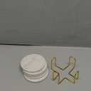 5 Pack White Marble Coaster Set with Holder Absorbent Drink Coasters Ceramic Cute Coaster Bar Dining Coffee Table Accessories Decor Gift Funny Cup Stone Modern Costers Cool Desk Beer Cork Coasters