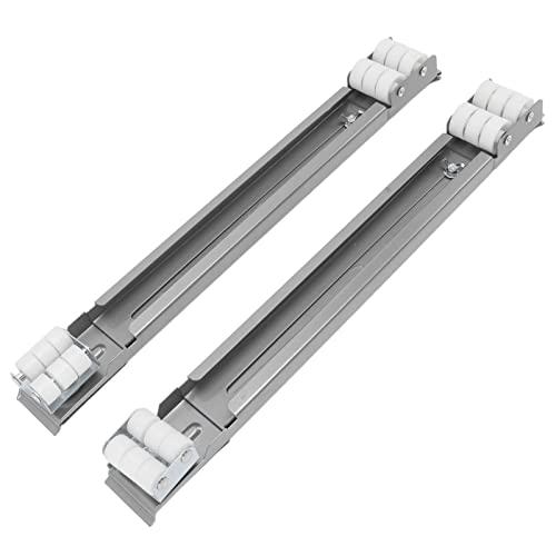 Appliance Rollers with Furniture Lifter Tool, Universal Wheel Appliance Sliders for Kitchen Appliances Lifter, 300KG Appliance Furniture Movers for Moving Washing Machine (Silver)