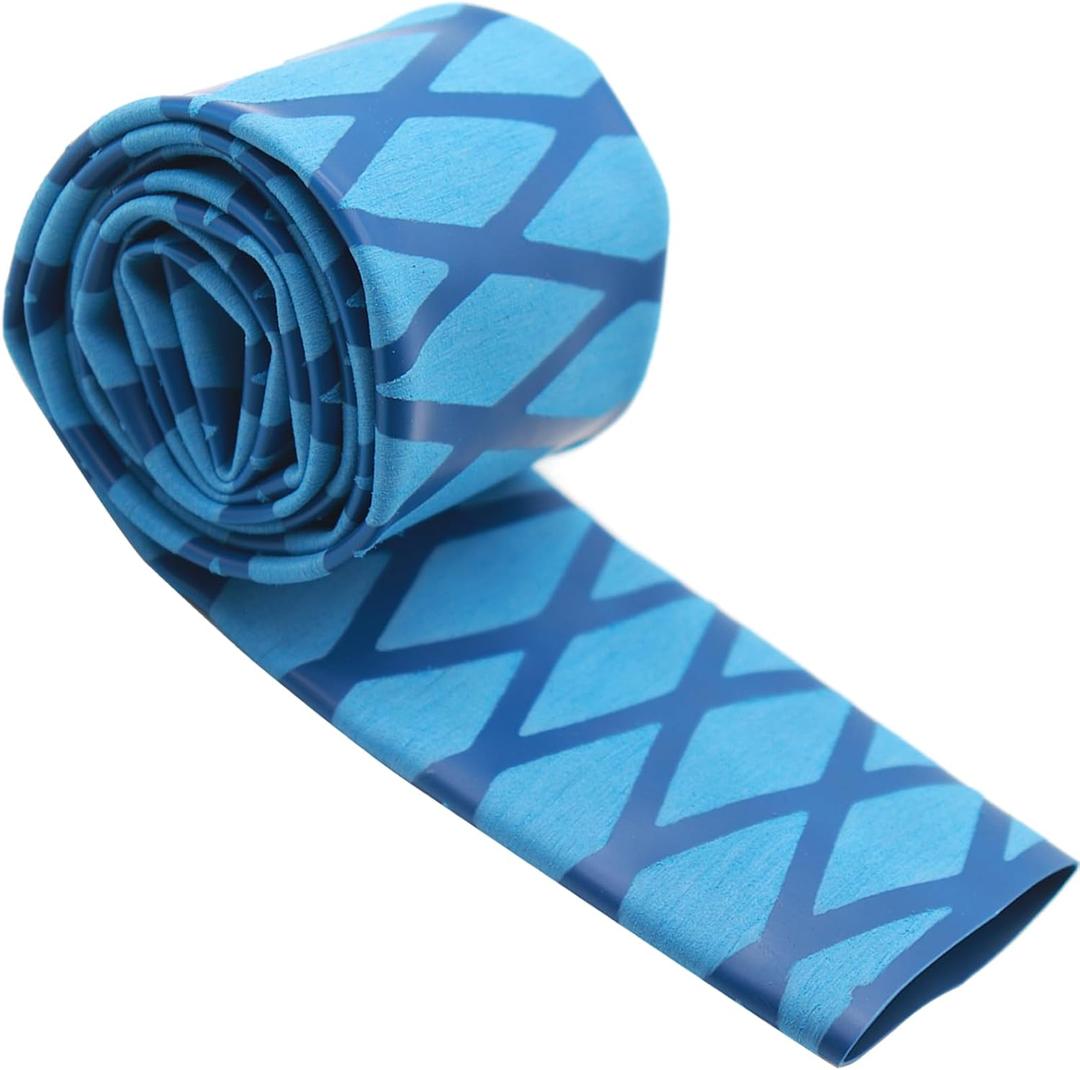 45MM X-Tube Heat Shrink Sleeve Tubing for Rod Handle Cork Non Slip Waterproof Insulation 1 Meter Blue (Blue, 45mm)