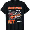 Shifting into 2st Years Racing Car Birthday 2 Year Old T-Shirt Kids 2Y